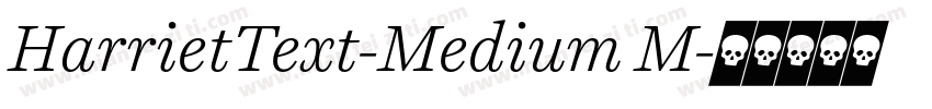HarrietText-Medium M字体转换